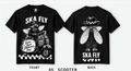 Ska Fly 04 Scooter T-shirt front and back original artwork