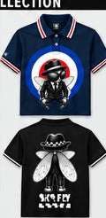 Ska Fly 08 Mod Target polo front and back