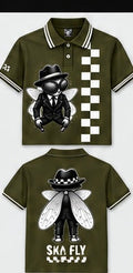 Ska Fly 09 Two Tone Soul polo front and back