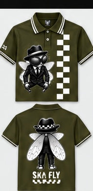 Ska Fly 09 Two Tone Soul polo front and back