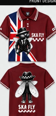 Ska Fly 10 Union Mod polo front and back